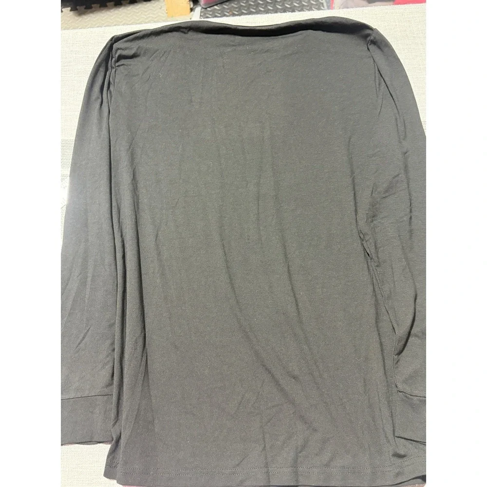 32 Degrees Heat Mens Small Black Thermal Base Layer Long Sleeve Shirt Crew Neck